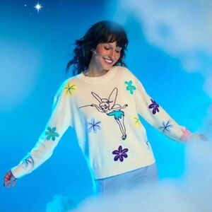 Disney Tinker Bell Pullover Knit Sweater for Women.  Cotton Blend. 3XL